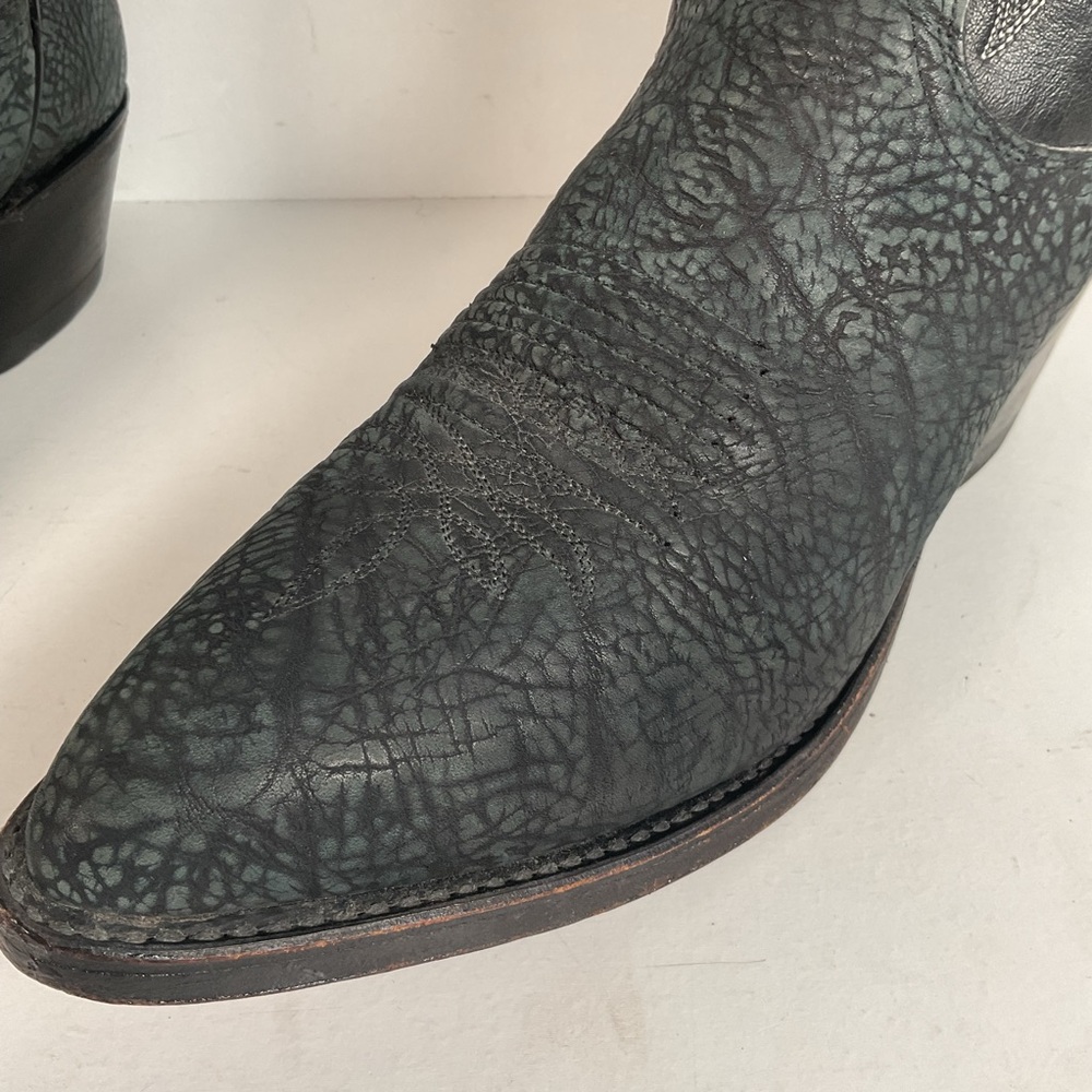 Vintage Dan Post Sueded Shoulder Cowboy Boots | USA Made | Men’s 8 D - Picture 10 of 16